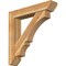 Ekena Millwork Balboa Slat Rough Sawn Bracket w/ Offset Brace, Western Red Cedar, 8"W x 42"D x 42"H BKT0806X42X42BOA06RWR - alternate 1